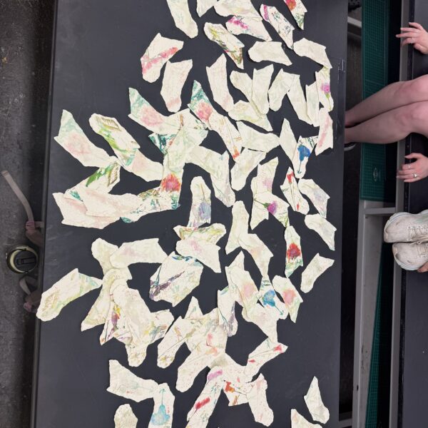 Bookmarks Made with Crystal Watercolors-“Love Preserved In Time” Screen Printed Flower Design