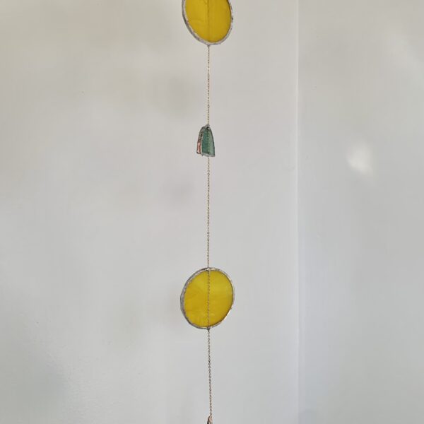 Stained glass mobiles multicolored