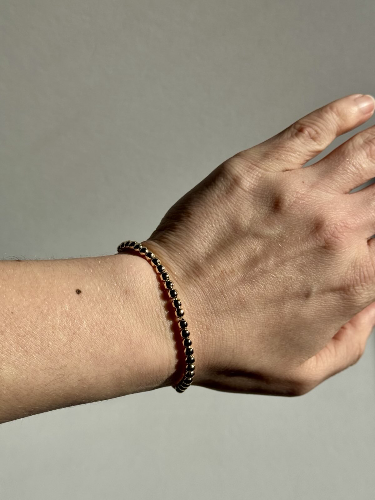 Beaded Gold-Filled Adjustable Bracelet - Image 3