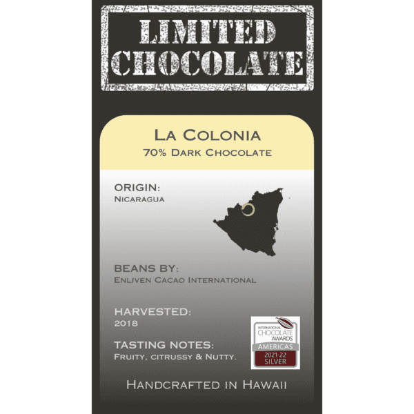 Nicaragua La Colonia – 70% Dark Chocolate