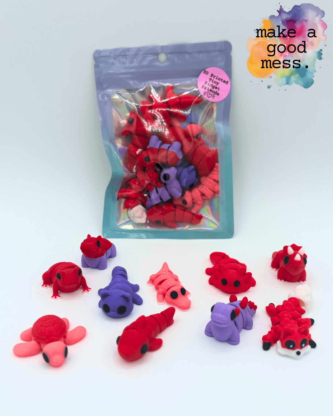Valentines color wave tiny fidget friends