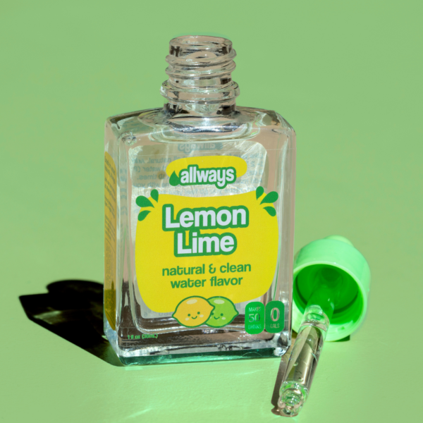 Natural Lemon Lime Water Enhancer | Sugar-Free, Zero Calories, Monk Fruit Sweetened | Glass Bottle for On-the-Go Hydration | Kids & Adults | 50 Servings