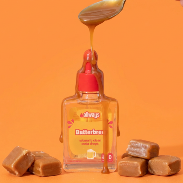 Natural Butterbrew Water Enhancer Drops | Sugar-Free, Zero Calories, Monk Fruit Sweetened | Glass Bottle for On-the-Go Hydration | Kids & Adults | 50 Servings