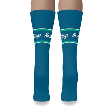 Democracy Forward “No Kings” Blue Crew Sock - Image 4