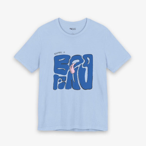 NORMAL IS BORING ADULT GRAPHIC TEE
