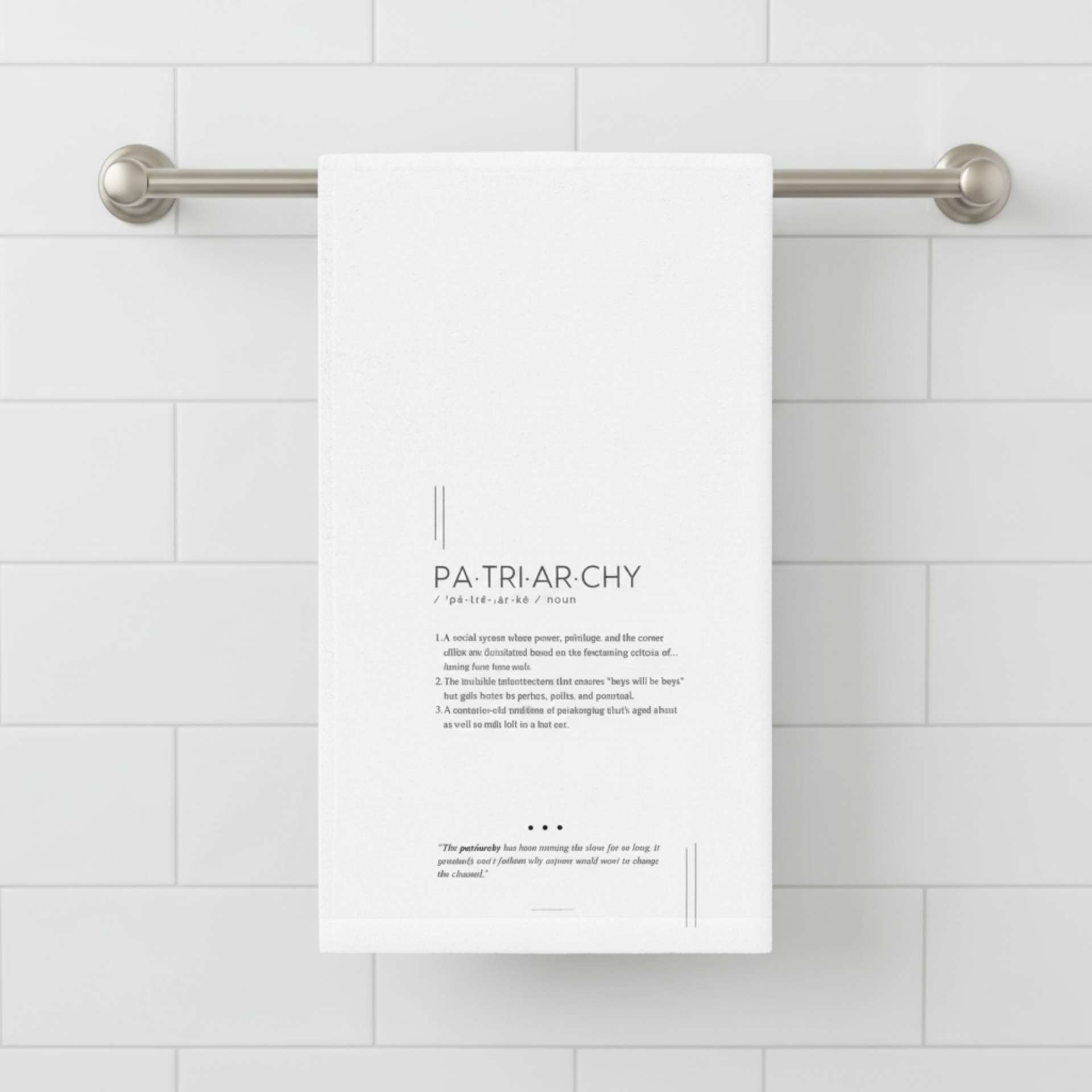 Kitchen Towel - PATRIARCHY - Defined: Terms for Our Time - Image 3
