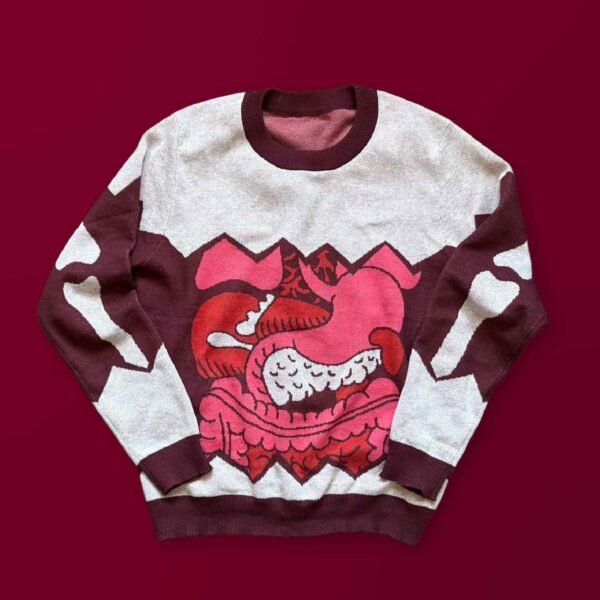 I Love Your Guts – Graphic Knit Sweater