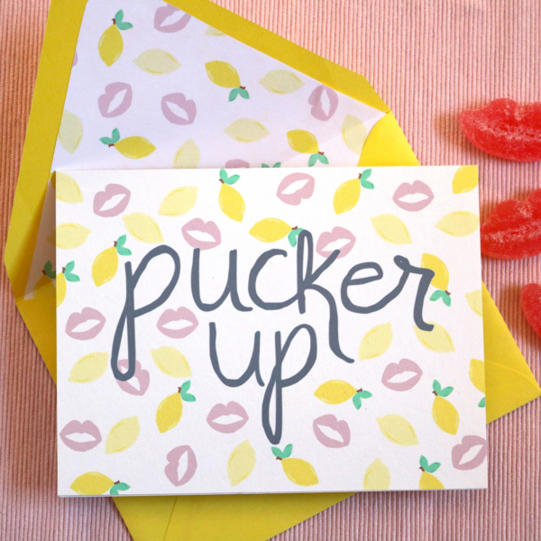 Pucker Up Greeting Card