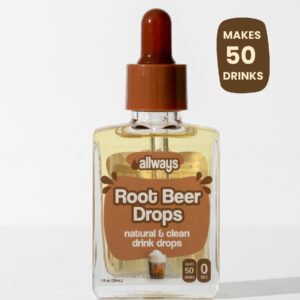 Natural Root Beer Water Flavoring Enhancer | Sugar-Free, Zero Calories, Monk Fruit Sweetened | Sustainable Glass Bottle | Kids & Adults | 50 Servings