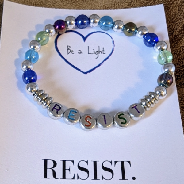 Resist Stretch Bracelet, Protest Bracelet