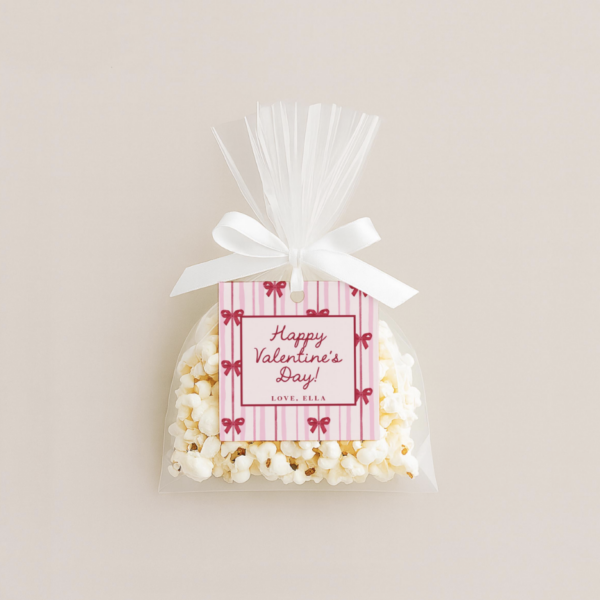 Bow Valentine Tag – EDITABLE TEMPLATE