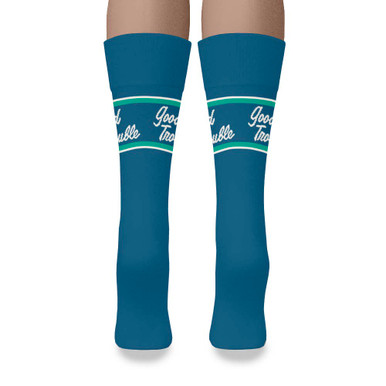 Democracy Forward “Good Trouble” Blue Crew Sock