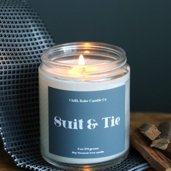 Suit & Tie Candle | Saffron + Cedarwood + Violet + Smoke