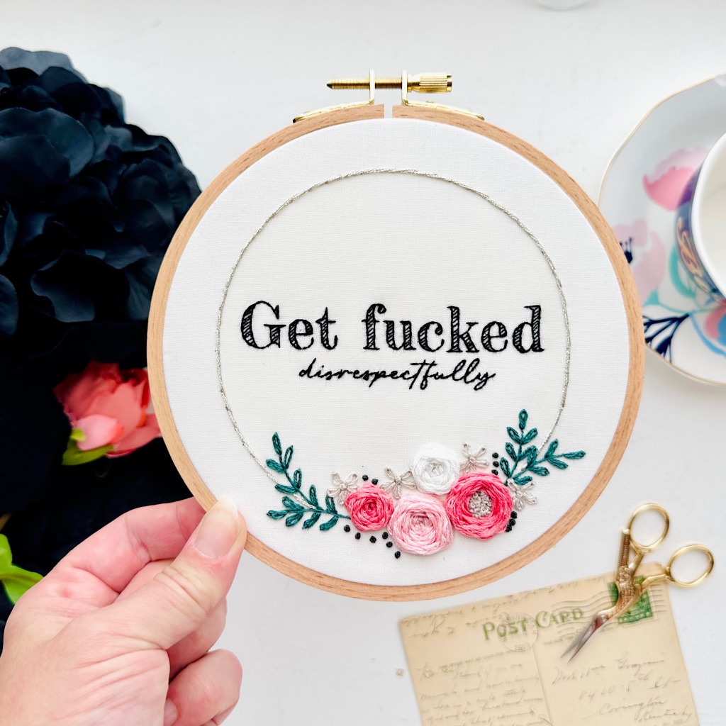 Get Fucked (disrespectfully) / Embroidery PDF Pattern Download 6 inch - Image 5