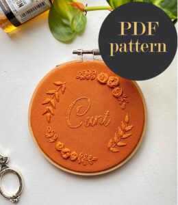 Cunt monochrome embroidery // PDF Pattern Download 4" Hoop