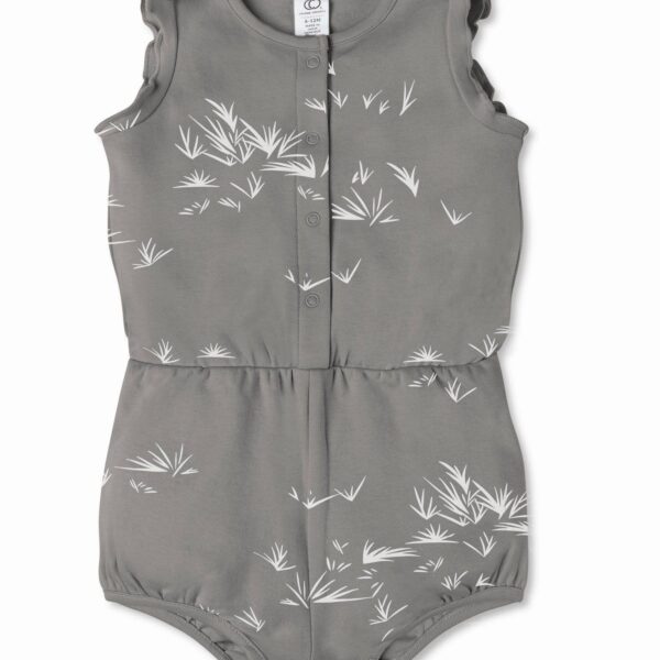 Organic Cotton Amelia Romper – Grass Print