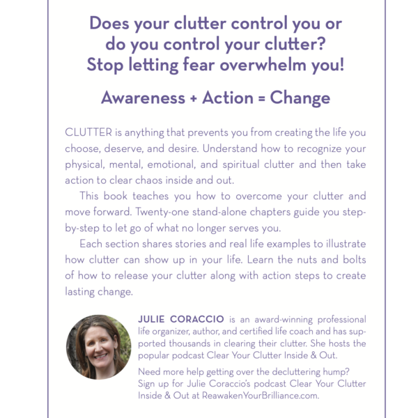 Clear Your Clutter Inside & Out Book to Declutter Your Home & Life