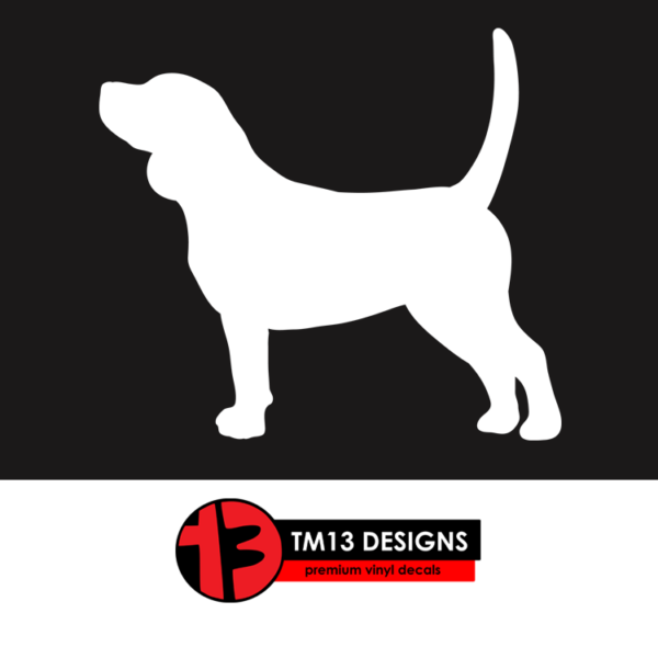 Beagle Silhouette Vinyl Decal