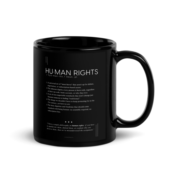 Coffee Mug (11oz) – Human Rights – Defined: Terms for Our Time (Black or White)