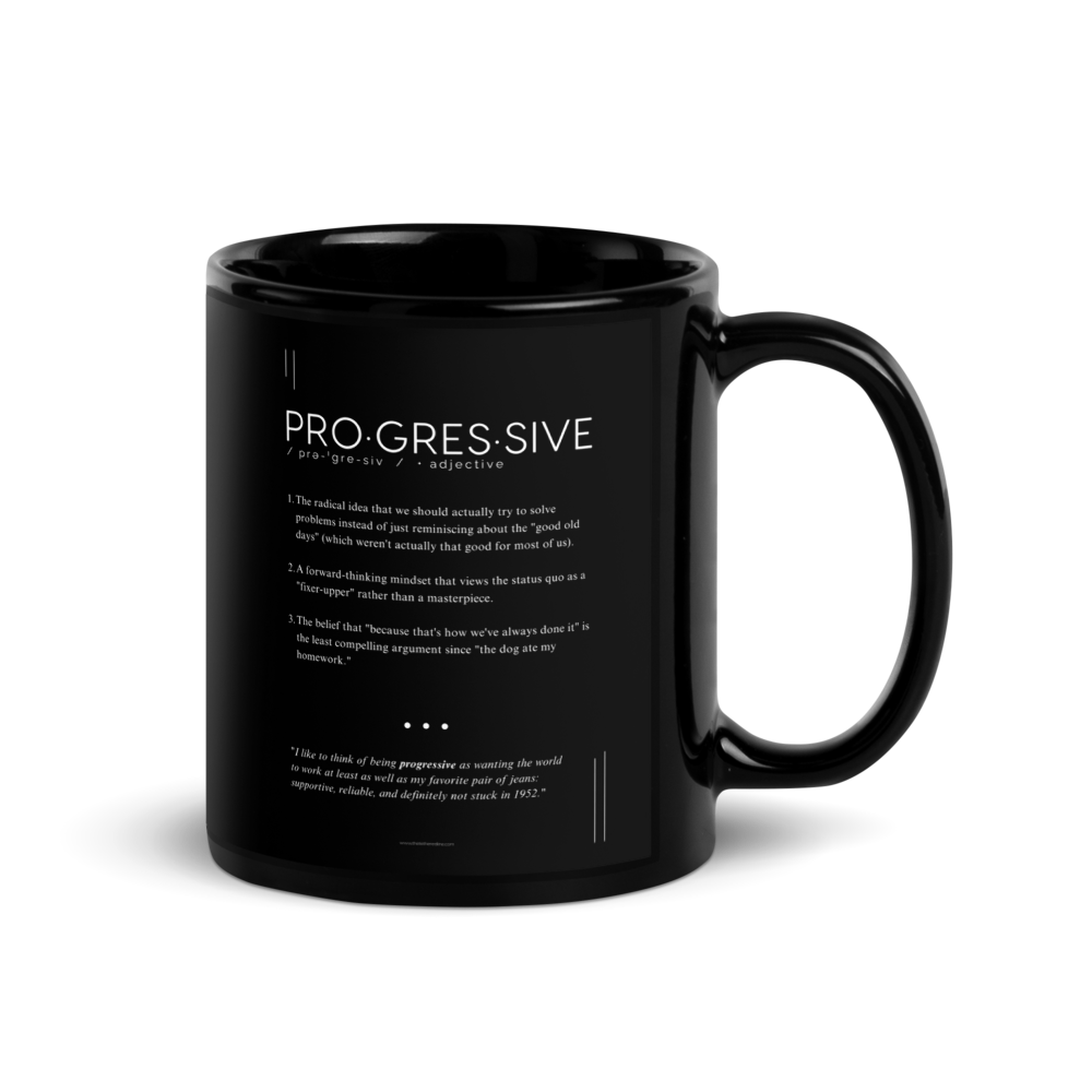 Coffee Mug (11oz) - Progressive - Defined: Terms for Our Time (Black or White) - Image 3