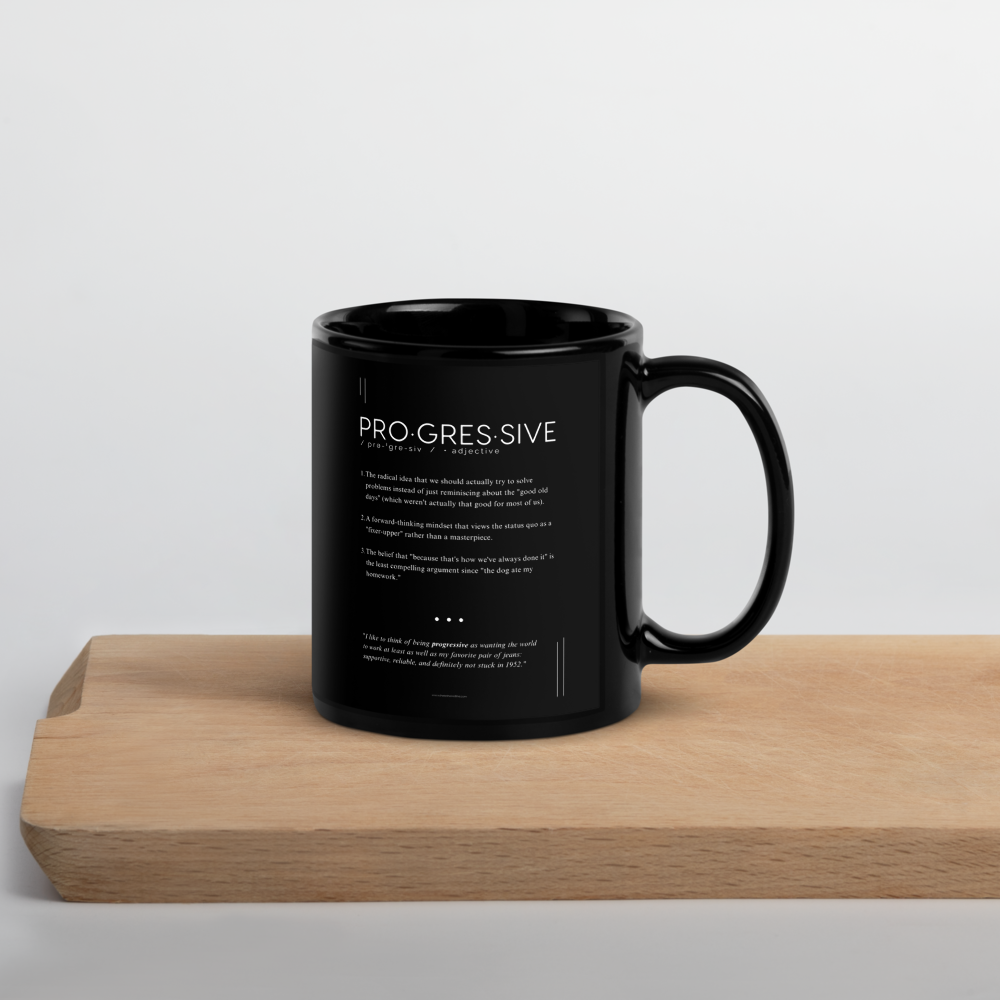 Coffee Mug (11oz) - Progressive - Defined: Terms for Our Time (Black or White) - Image 9