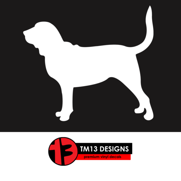 Bloodhound Silhouette Vinyl Decal