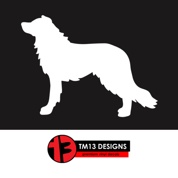 Border Collie Silhouette Vinyl Decal