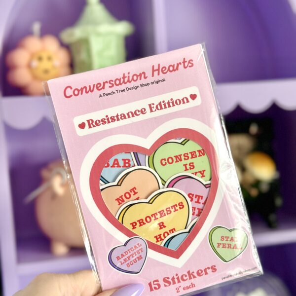 Political Candy Hearts Sticker Pack