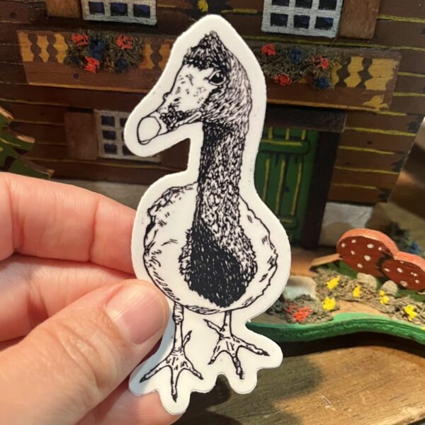Magpie Goose Sticker – weatherproof adhesive, UV protective laminate