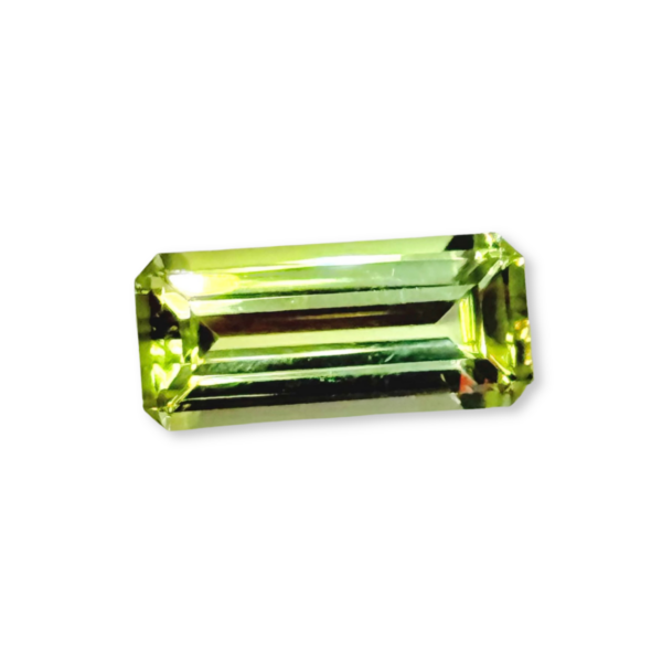 Rare Peridot – Elongated Emerald Cut