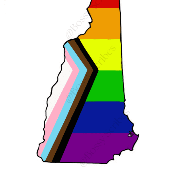 Live Free & Proud — New Hampshire Pride Stickers