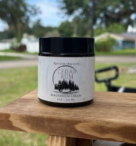 Cedar Rum Magnesium Cream | Handcrafted Magnesium Cream