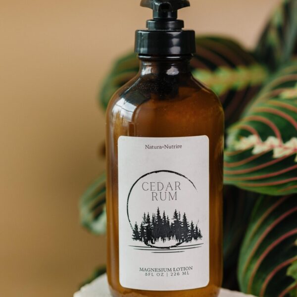 Cedar Rum Magnesium Lotion | Nourish & Relax Your Skin
