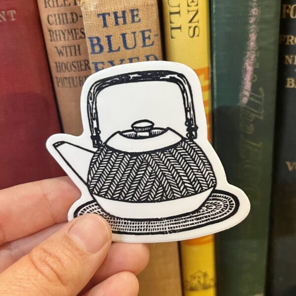 Tea Kettle Sticker – weatherproof adhesive, UV protective laminate