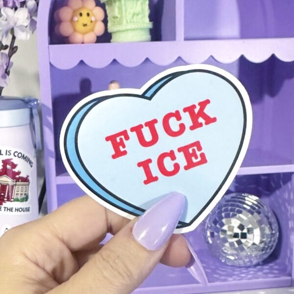 Fuck Ice Candy Heart Sticker