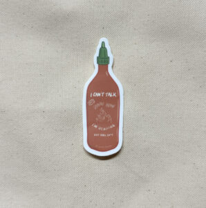 I Can't Talk Right Now I'm Reading Hot Girl Sh*t Sticker (Matte)