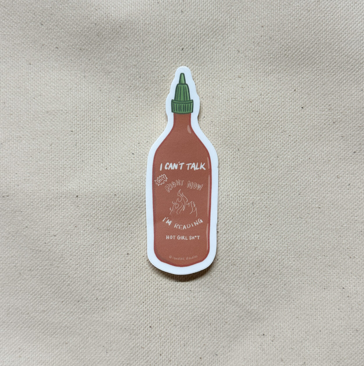 I Can't Talk Right Now I'm Reading Hot Girl Sh*t Sticker (Matte)