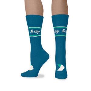 Democracy Forward “No Kings” Blue Crew Sock