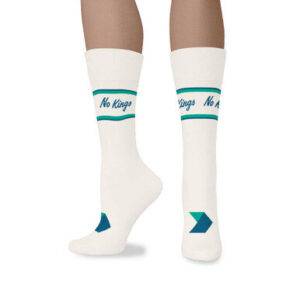 Democracy Forward “No Kings” White/Cream Crew Sock