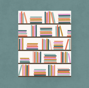 Cozy Bookshelf Print