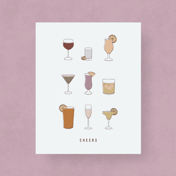 Cheers Cocktail Print