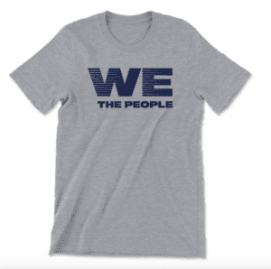 Democracy Forward "We The People" Unisex Heather Grey Tee