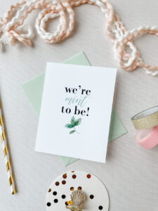 We're mint to be! Blank Greeting Card