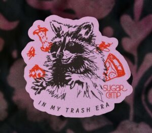 Trash Era Raccoon Sticker