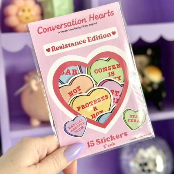 Political Candy Hearts Sticker Pack