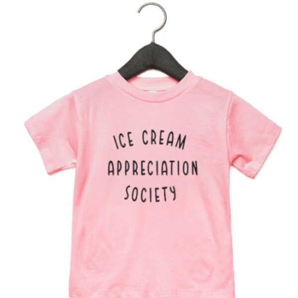 Ice Cream Appreciation Society Baby/Toddler TShirt – PINK