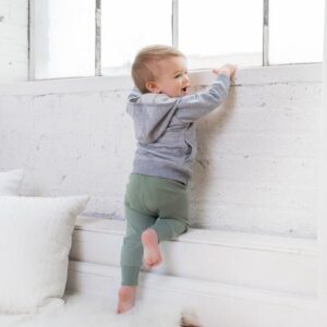 Organic Cotton Cruz Joggers - Thyme Green