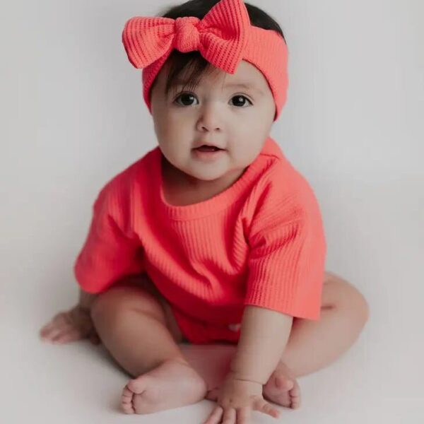 3 Piece Summer Waffle Set – HOT PINK