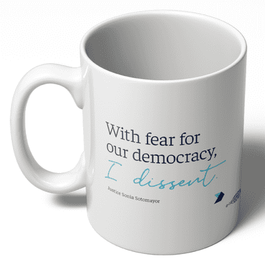 Democracy Forward “I Dissent” 11 oz. Ceramic Coffee Mug