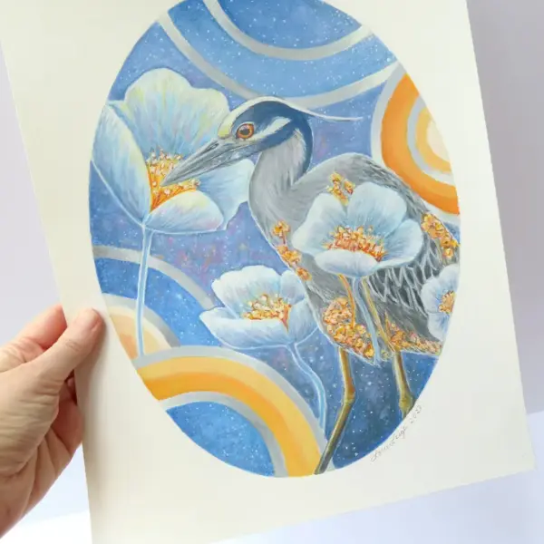 Night Heron – Original painting